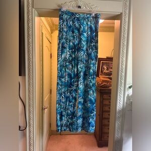 PINK Palm Tree Beach Lounge Pants Size M